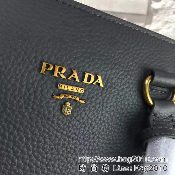 普拉達PRADA原單 秋冬最新款 1BA579-2原版荔枝紋 可手提肩背包 PHY1012